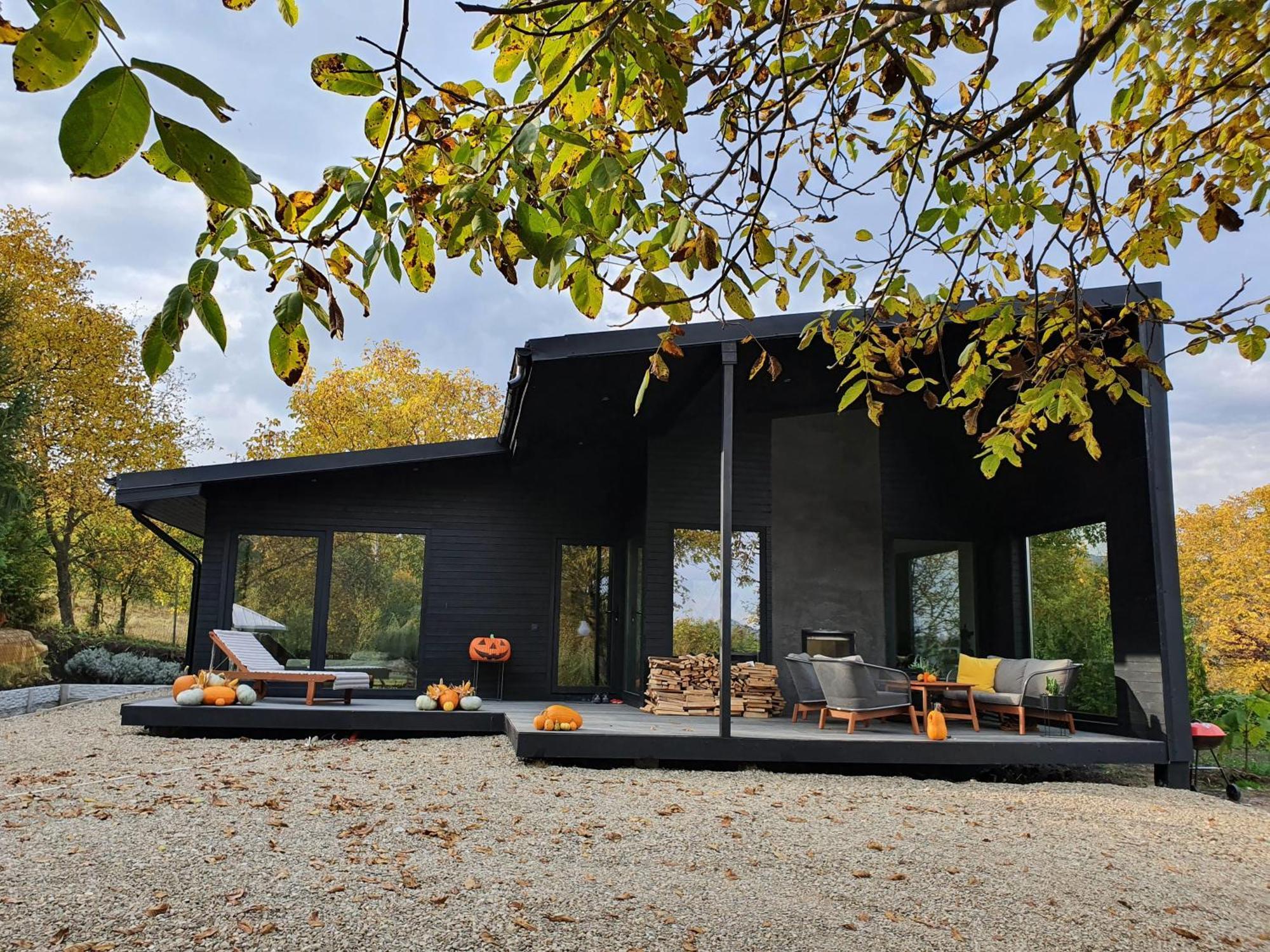Black Walnut House With Indoor Outdoor Fireplace Izvoarele  Zewnętrze zdjęcie